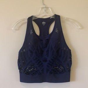 ALO mesh cropped top